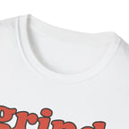 Grind Hard, Rest Proud – Vintage Bubble Quote T-Shirt