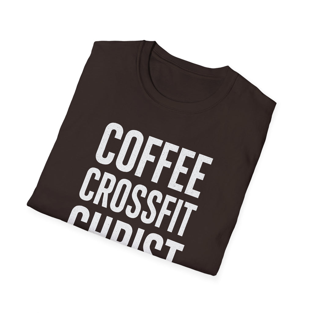 Coffee. CrossFit. Christ. – Bold Faith & Fitness Tshirt