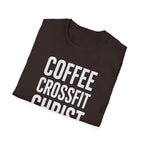 Coffee. CrossFit. Christ. – Bold Faith & Fitness Tshirt