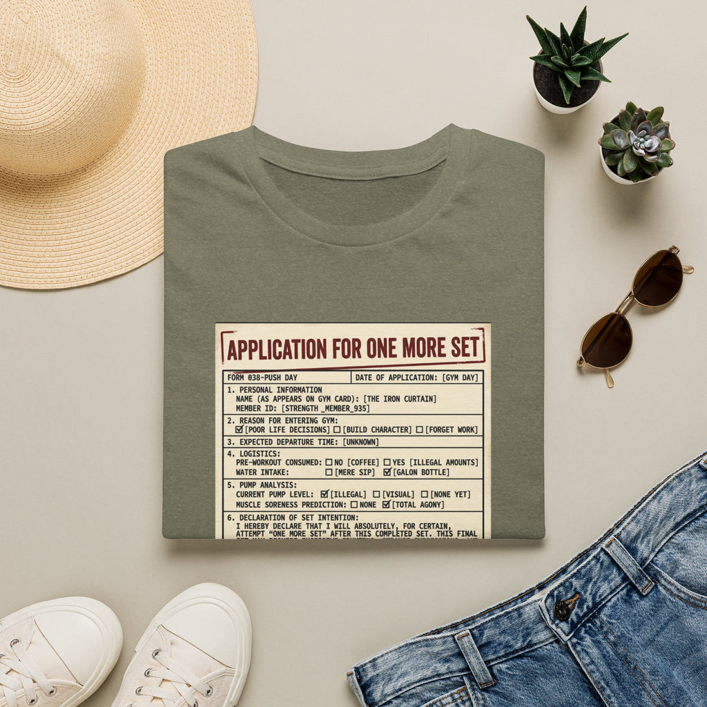 Application for one more set -  Push day T-Shirt