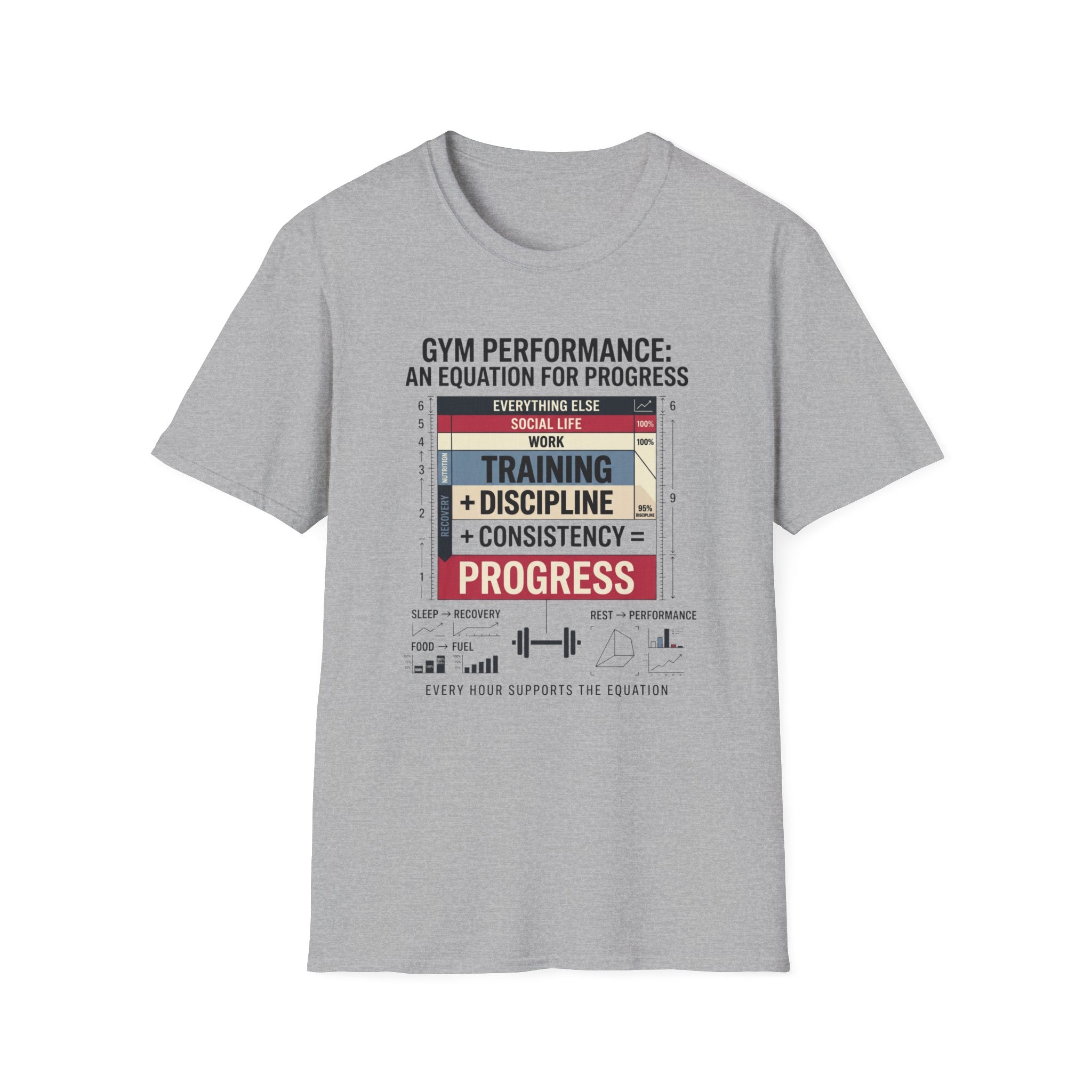 Gym Performance - An equation for progress T-Shirt