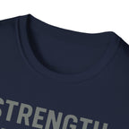 Strength Through Scripture – Bold Faith & Fitness Statement Tshirt