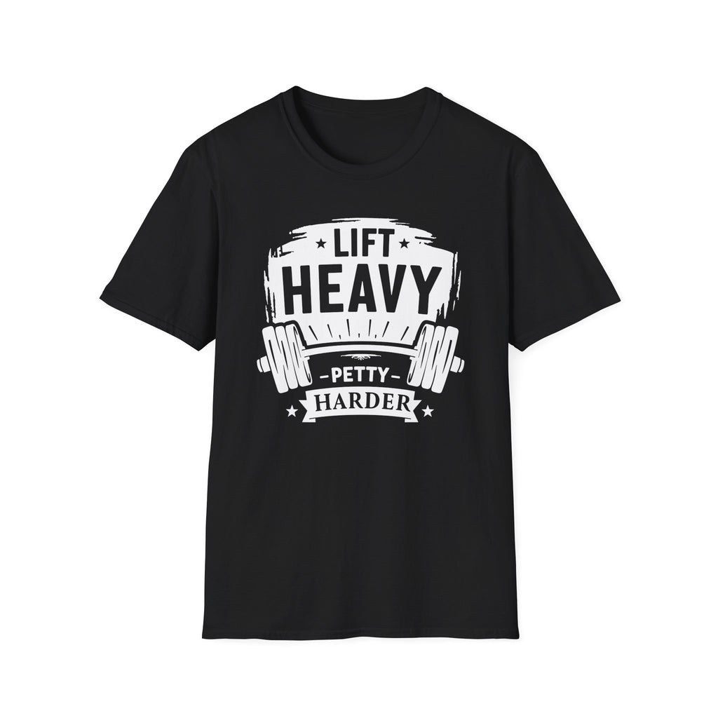 Lift Heavy, Petty Harder (Vintage Crest Edition) T-Shirt