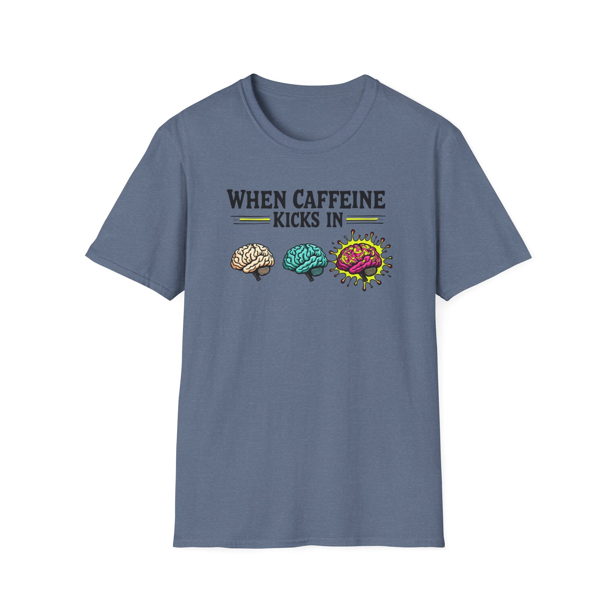 When Caffeine Kicks In – Comic Pop Brain Burst T-Shirt