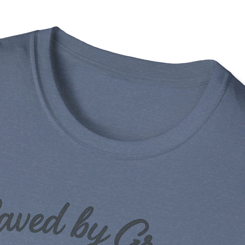 Saved by Grace, Built by Iron – Faith Meets Strength Tshirt