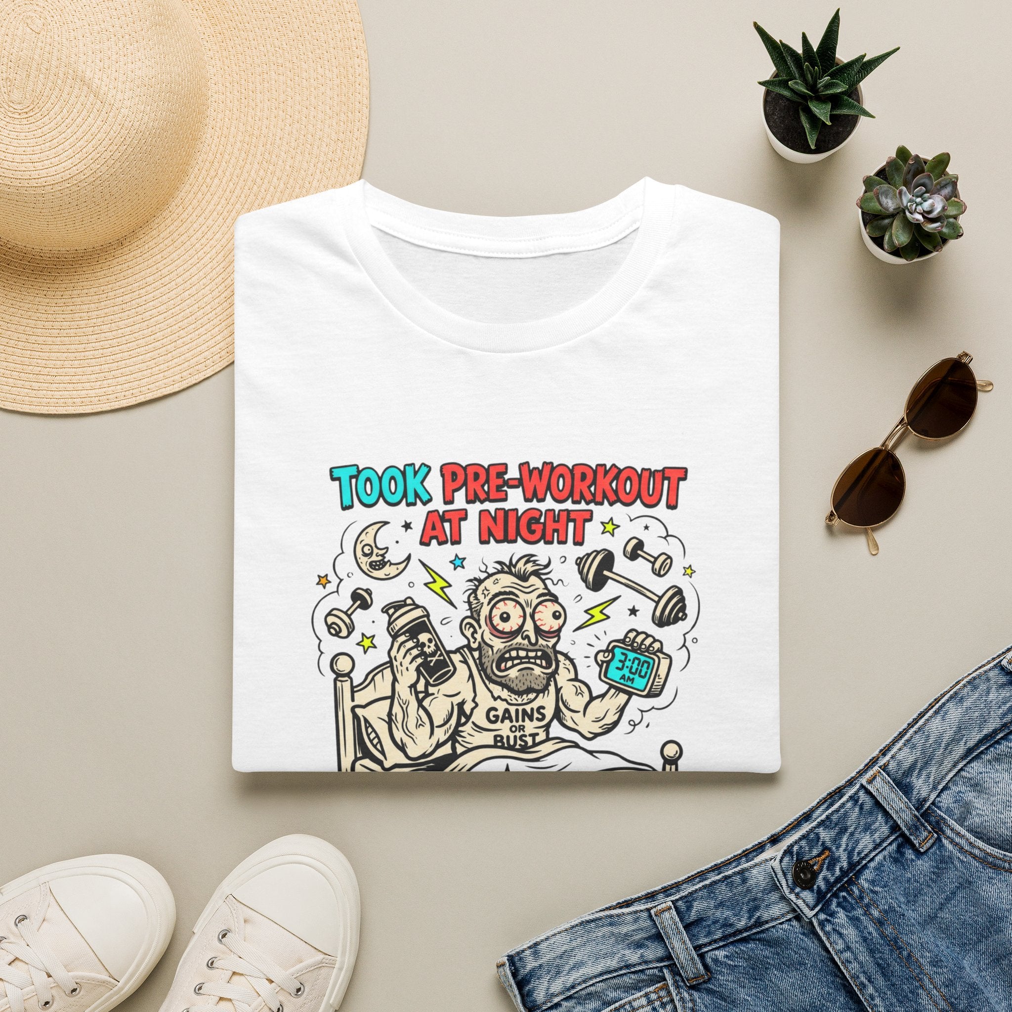 Took pre at night, now I lift the sun T-Shirt