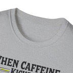 When Caffeine Kicks In – Comic Pop Brain Burst T-Shirt