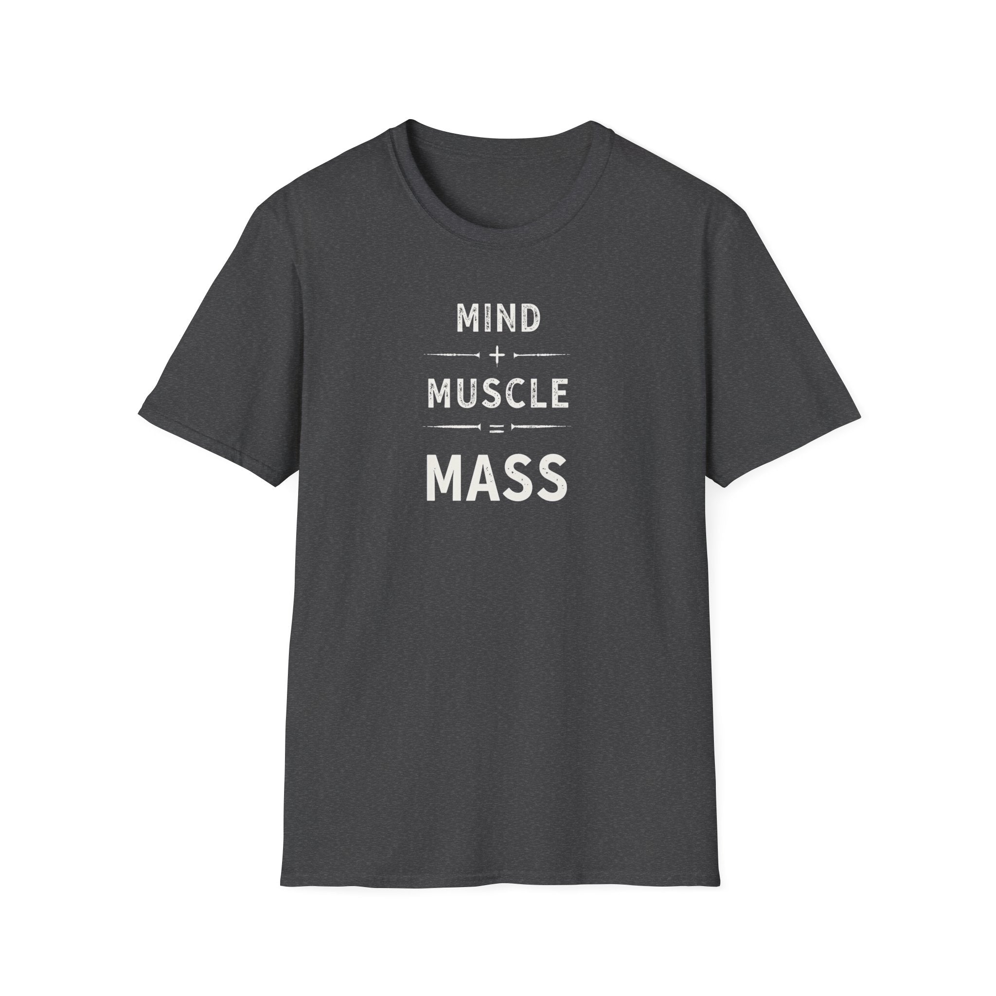 Mind + Muscle = Mass – Equation T-Shirt