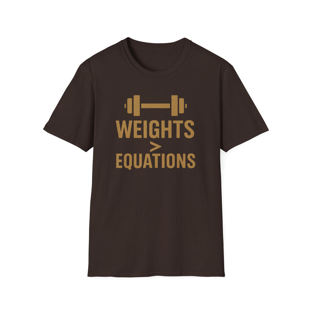 Weights > Equations – Glow Mode Edition T-Shirt