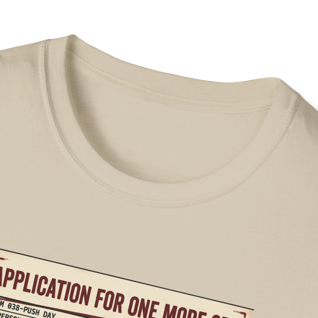 Application for one more set -  Push day T-Shirt