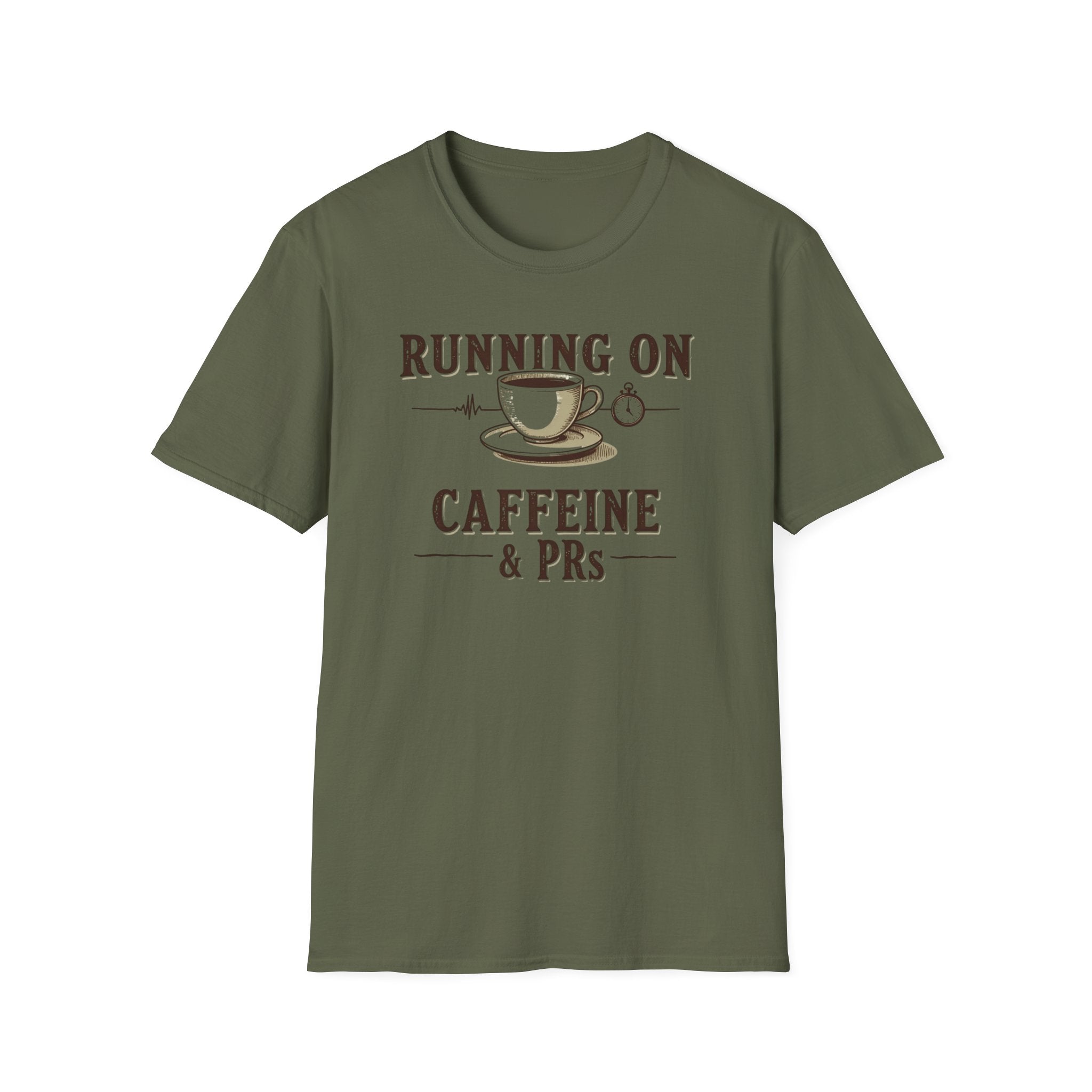 Running on Caffeine & PRs – Vintage Brew Strength T-Shirt