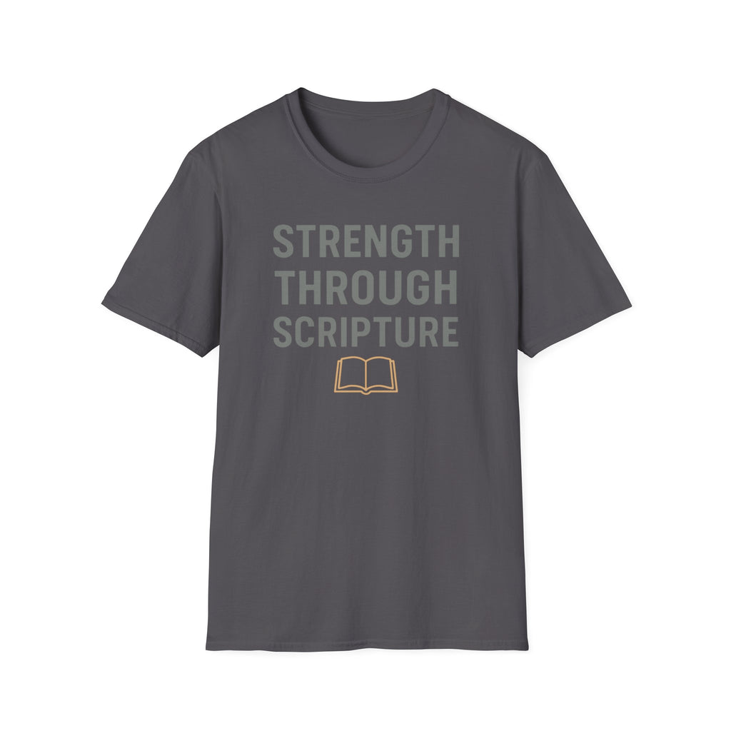 Strength Through Scripture – Bold Faith & Fitness Statement Tshirt