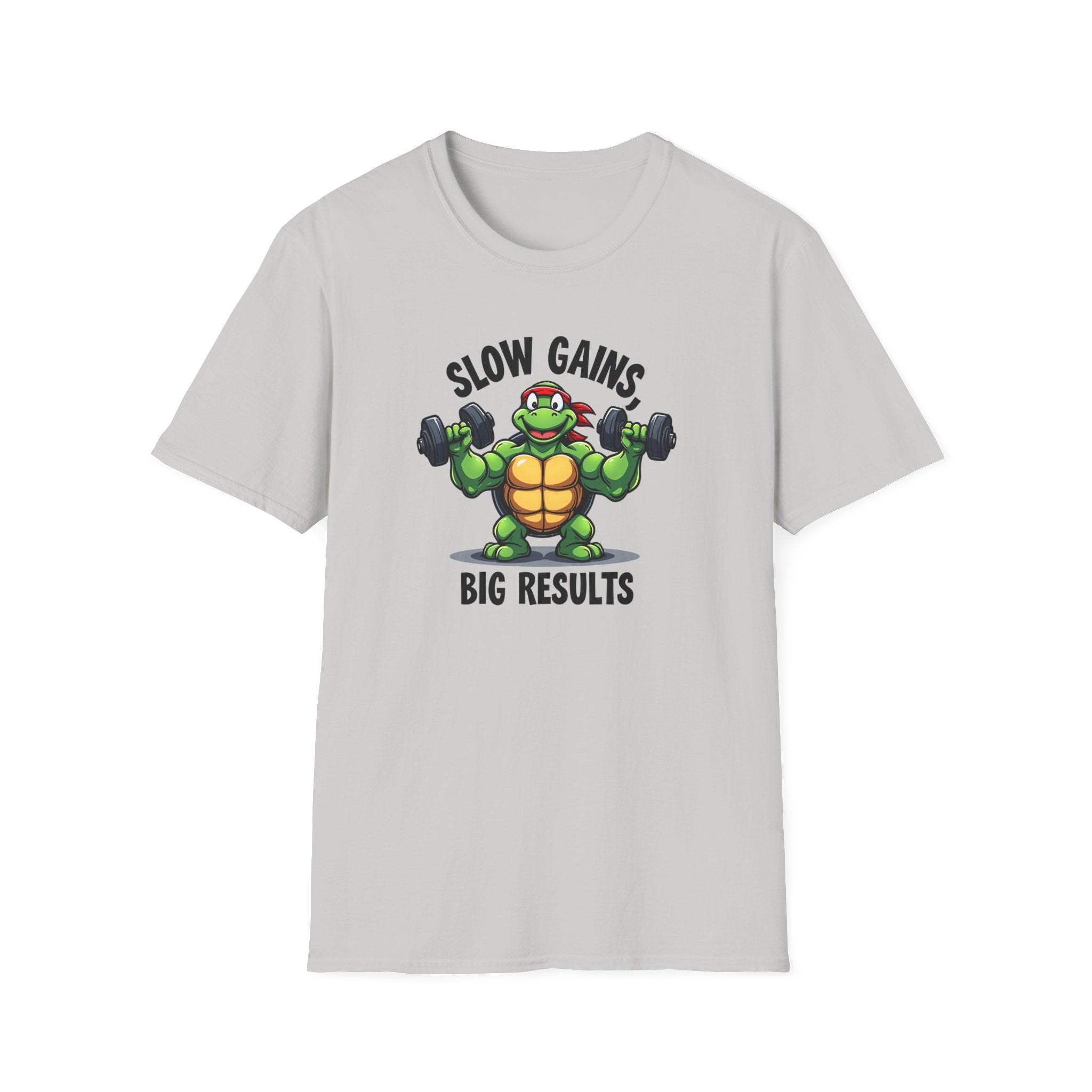 Slow Gains, Big Results – Turtle Power Edition T-Shirt