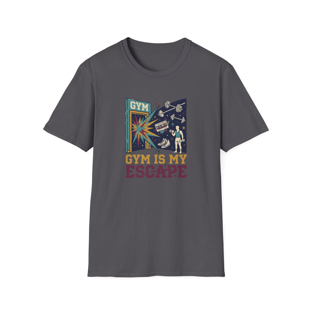 Gym is my escape - colorful T-Shirt