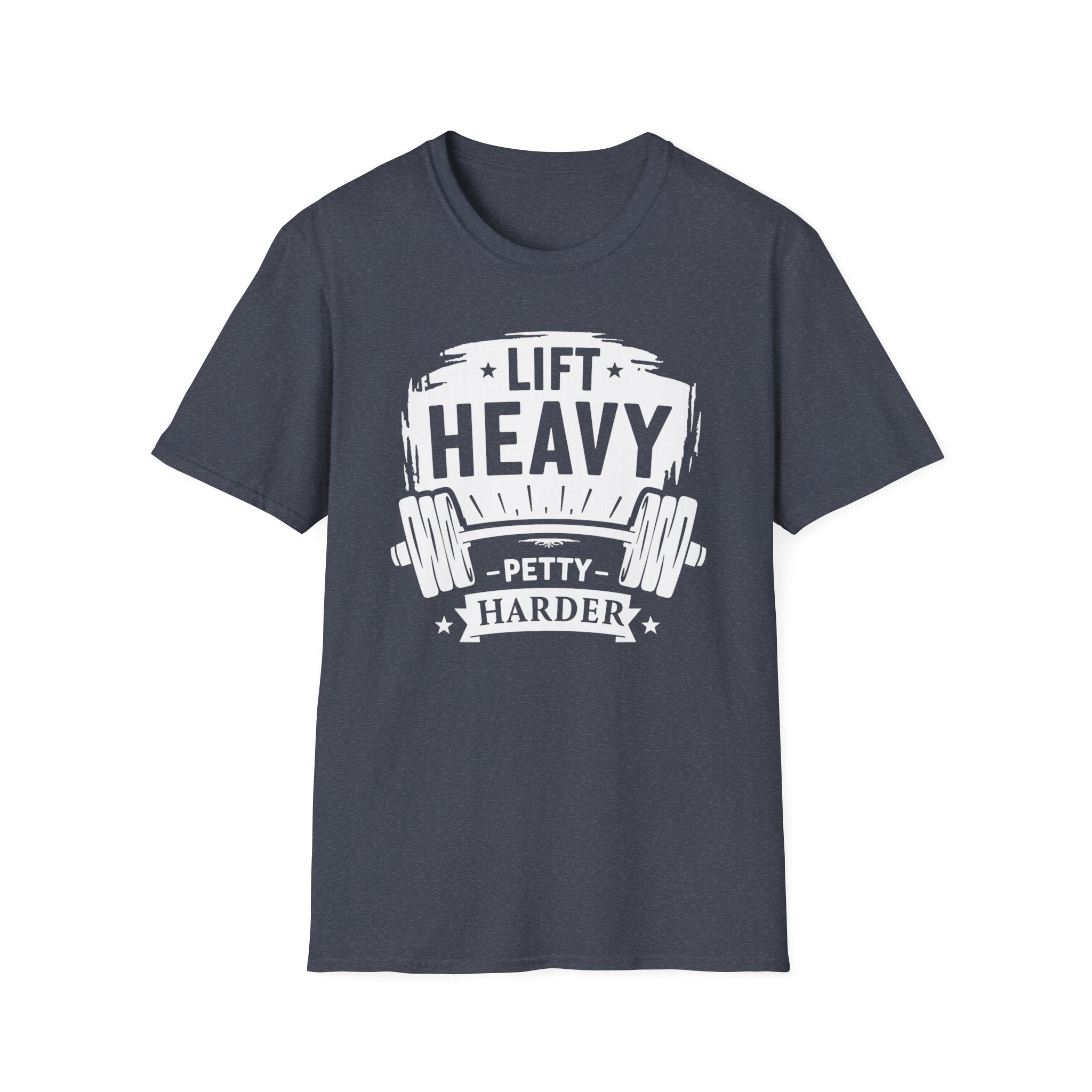 Lift Heavy, Petty Harder (Vintage Crest Edition) T-Shirt