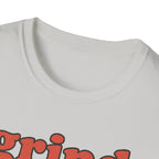 Grind Hard, Rest Proud – Vintage Bubble Quote T-Shirt