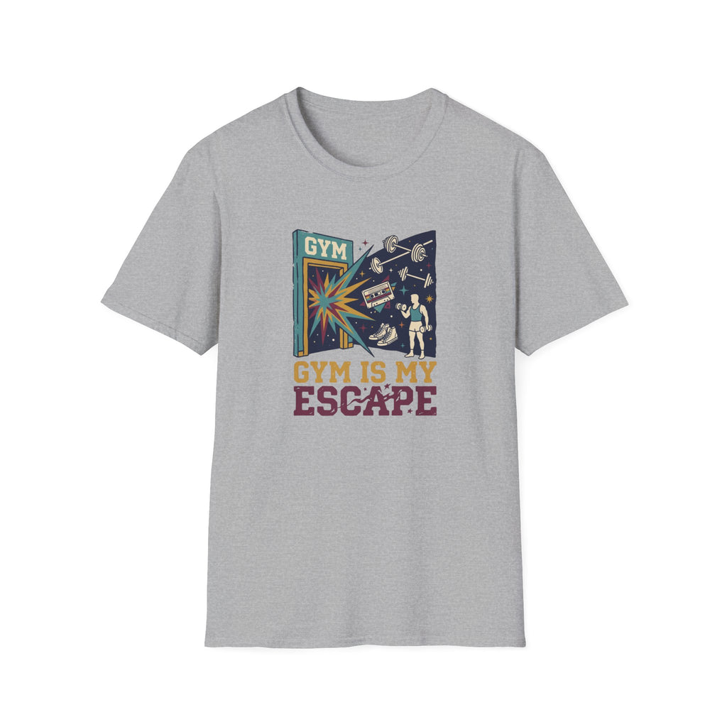 Gym is my escape - colorful T-Shirt