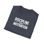 Discipline > Motivation – Barbell Edition T-Shirt