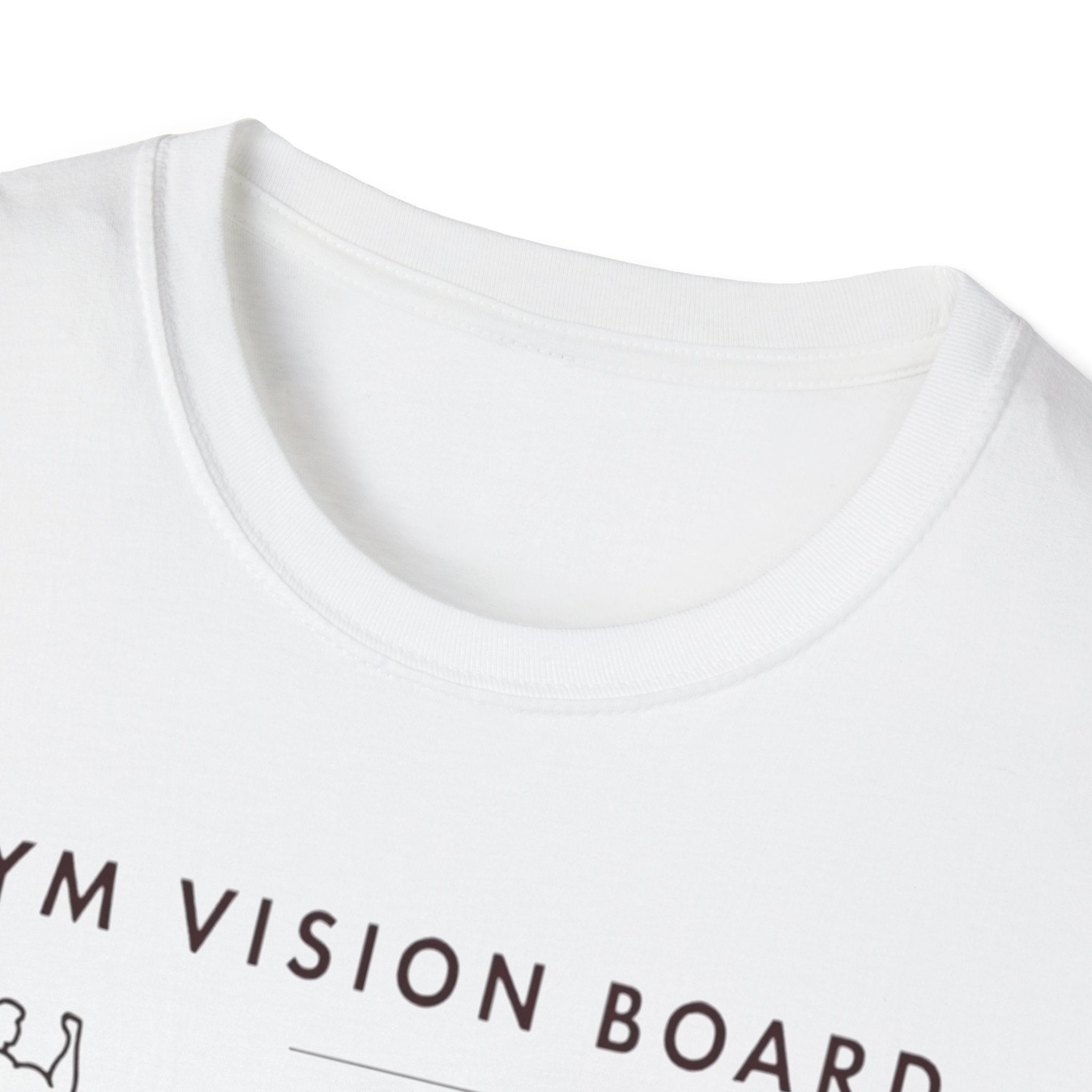 Gym Vision Board – Dark Mode Minimalist T-Shirt
