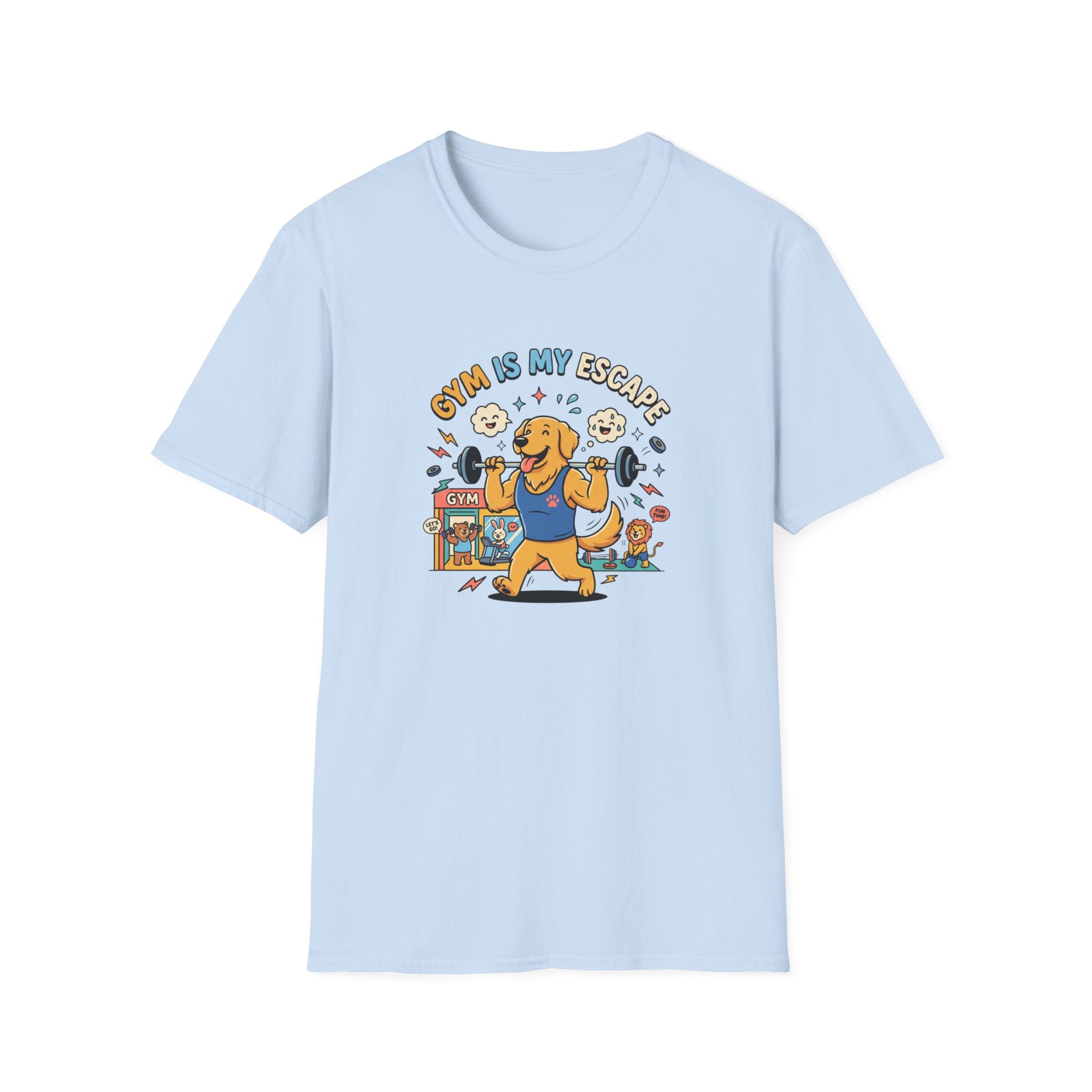 Gym is my escape - Happy retriever Gym T-Shirt