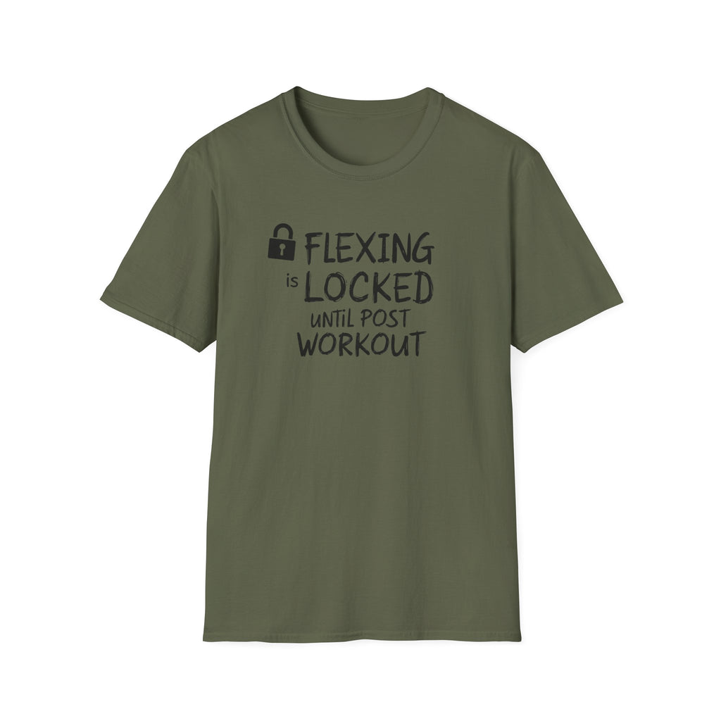 Flexing Locked – Post-Pump Protocol T-Shirt