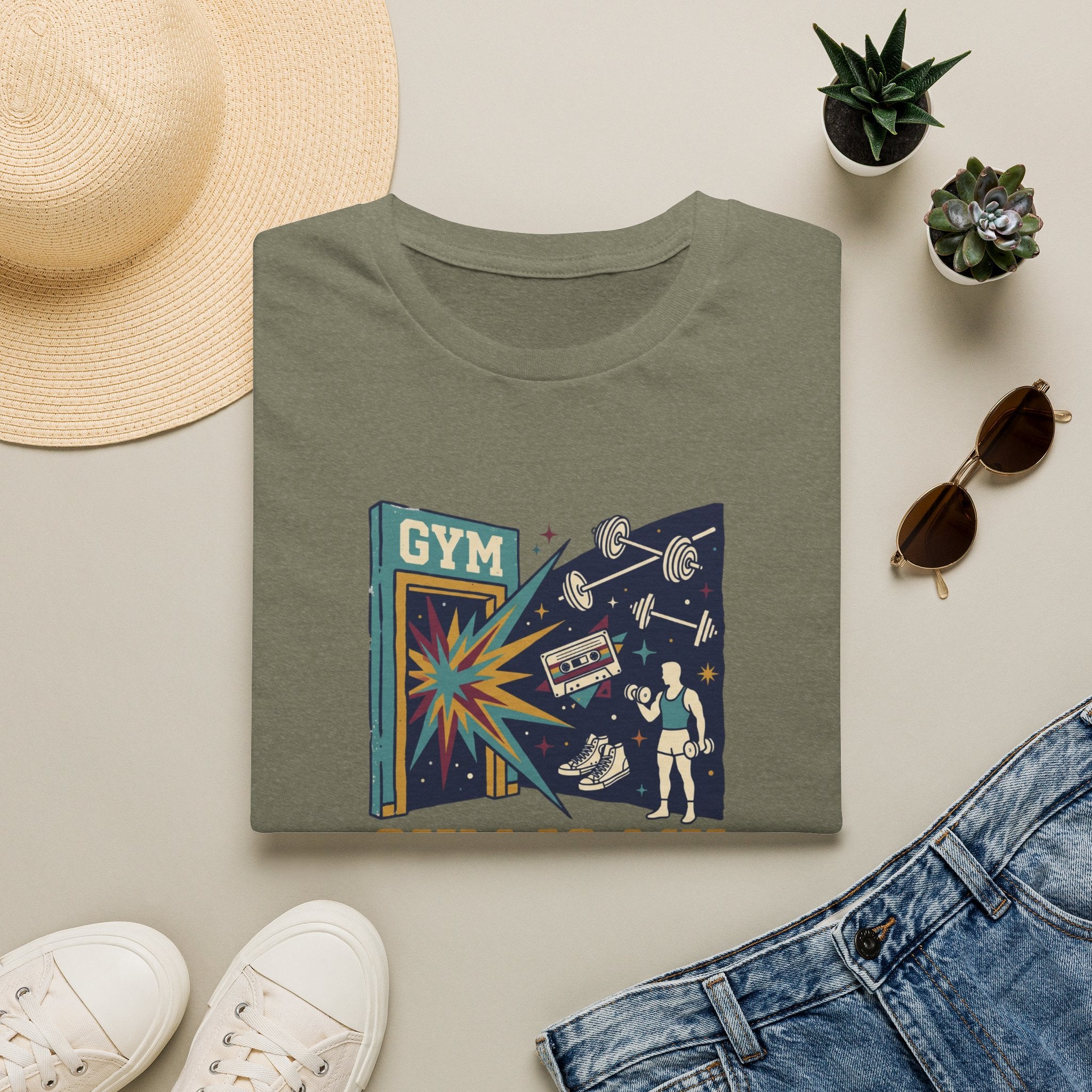 Gym is my escape - colorful T-Shirt