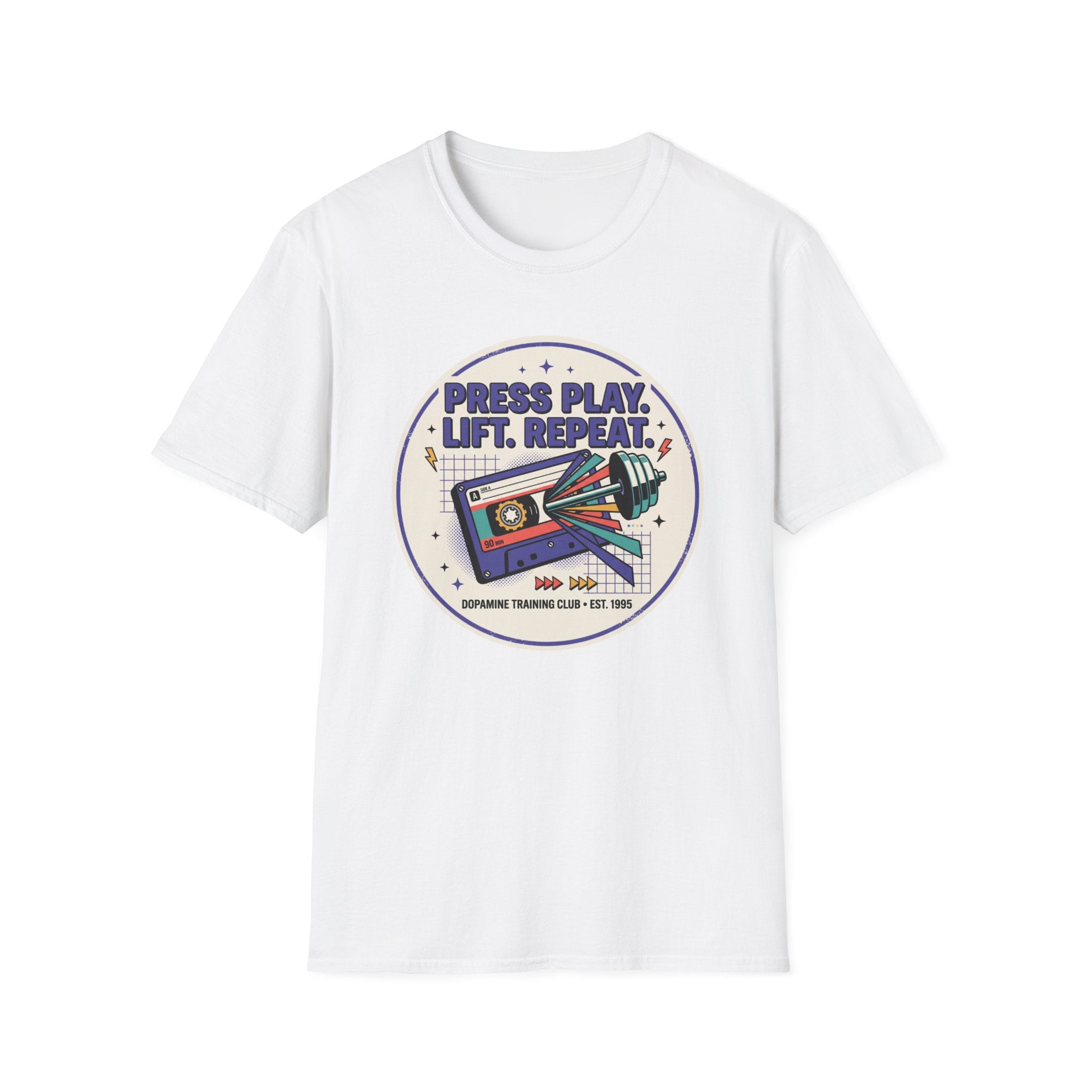 Press play. Lift. Repeat T-Shirt