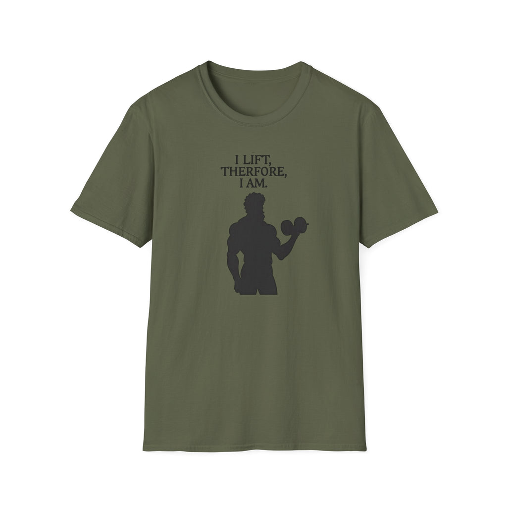 Iron Philosopher – I Lift, Therefore I Am T-Shirt