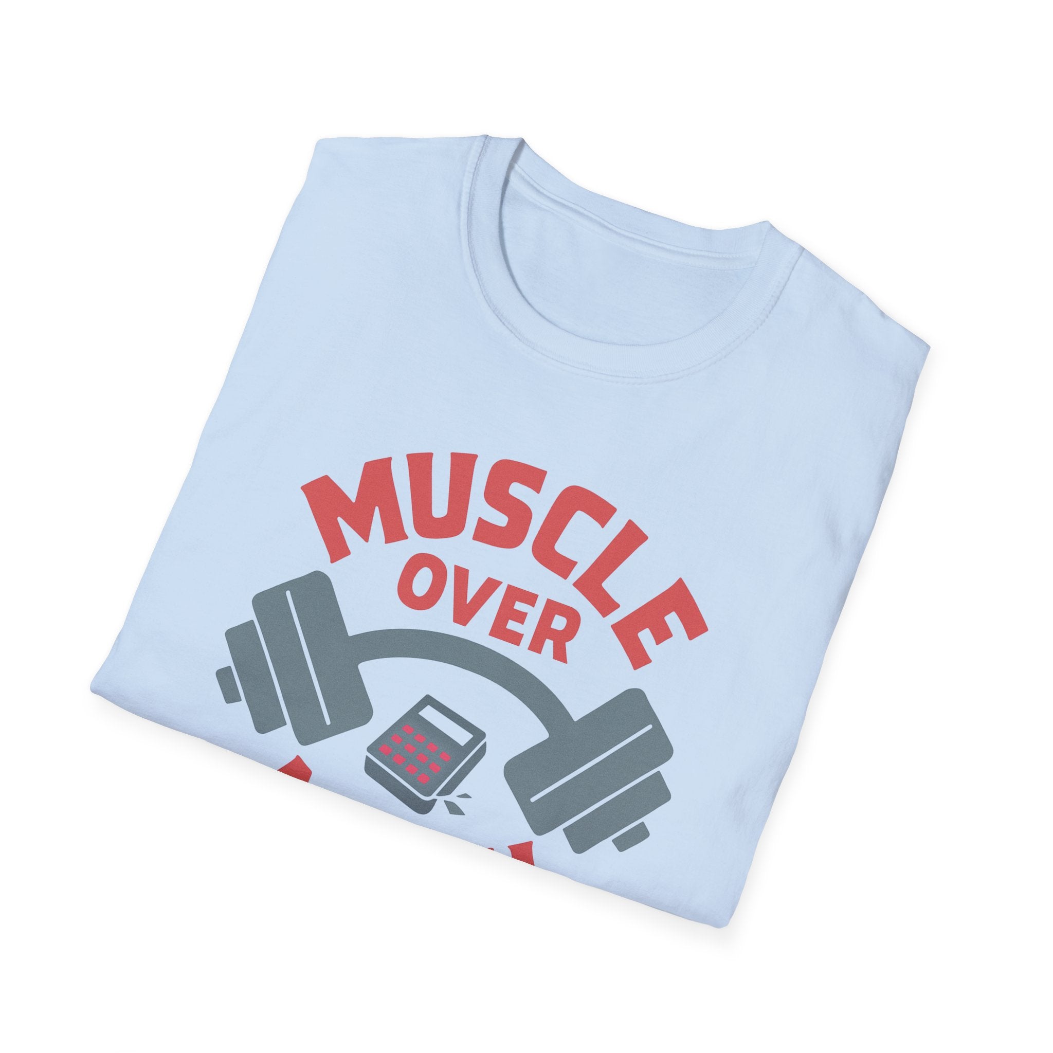 Muscle Over Math – Barbell Crunch Edition T-Shirt