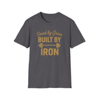 Saved by Grace, Built by Iron – Faith Meets Strength Tshirt