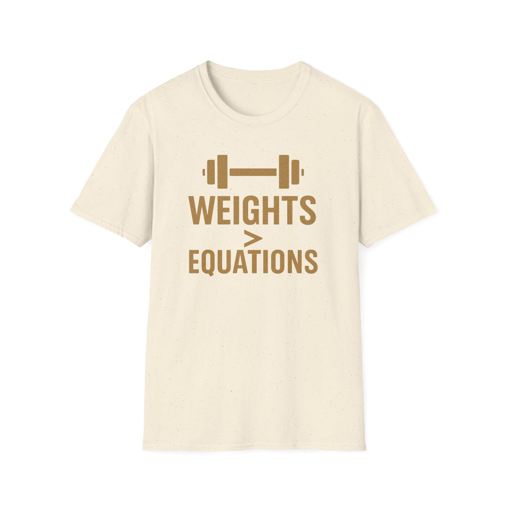 Weights > Equations – Glow Mode Edition T-Shirt