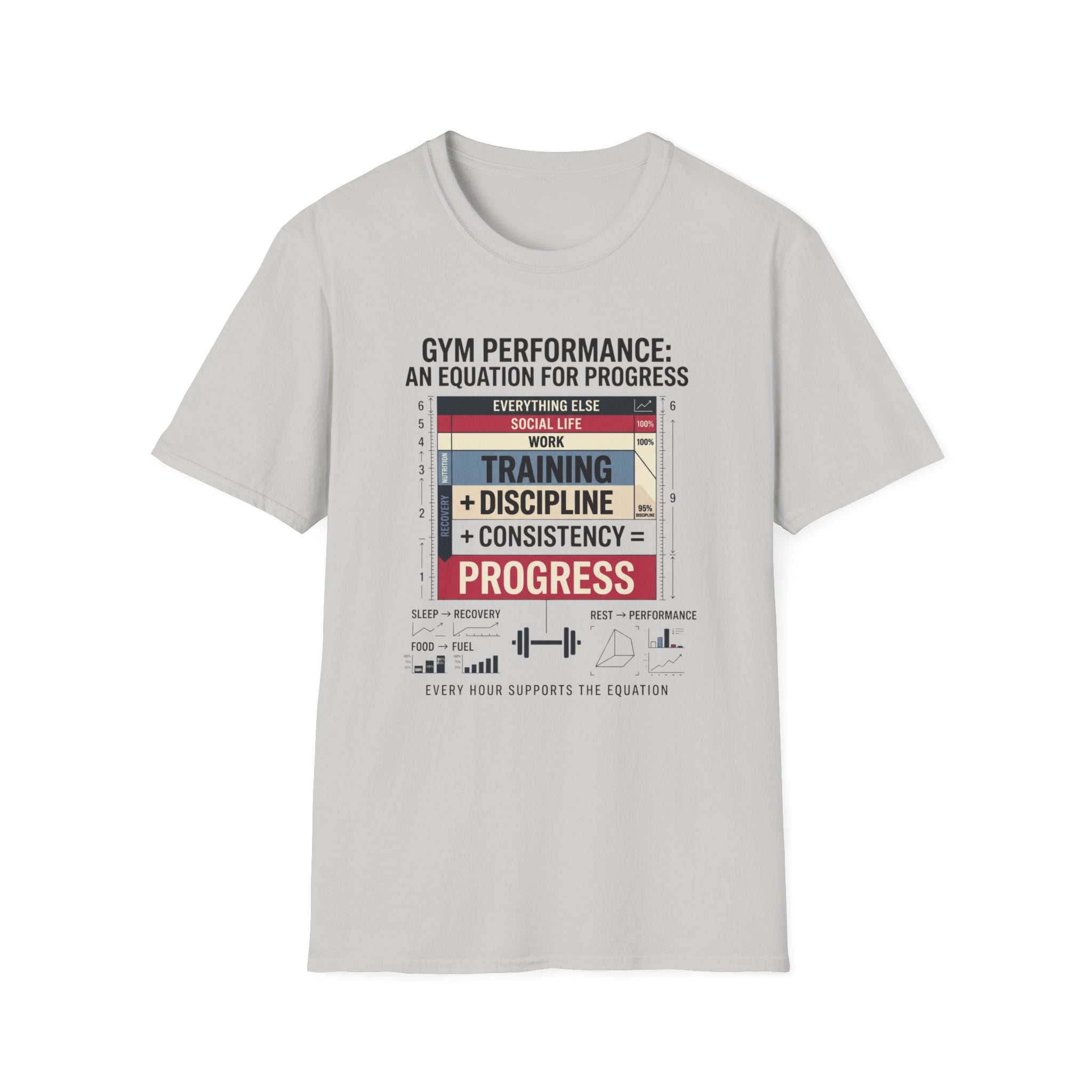 Gym Performance - An equation for progress T-Shirt