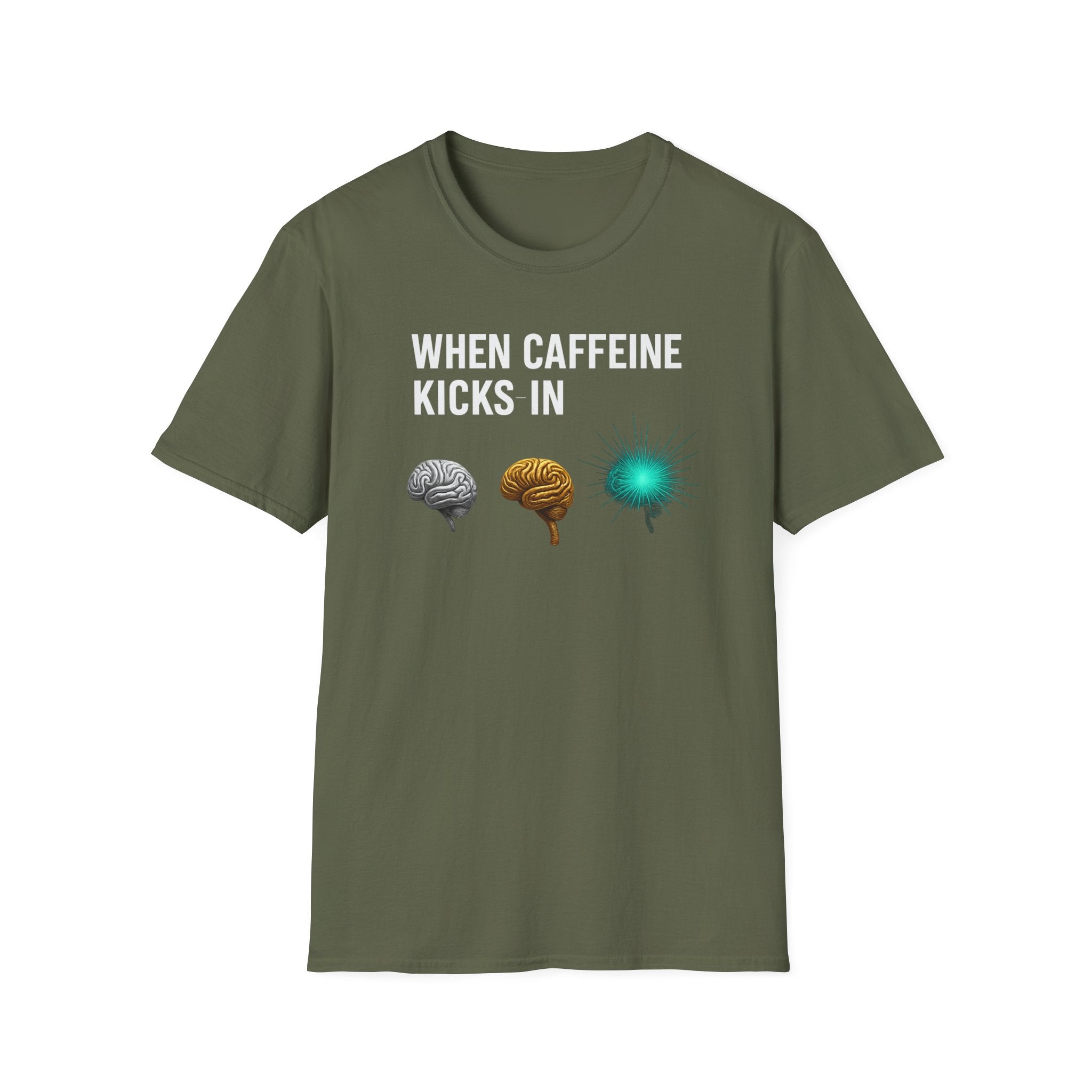 When Caffeine Kicks In – Brain Upgrade Sequence T-Shirt