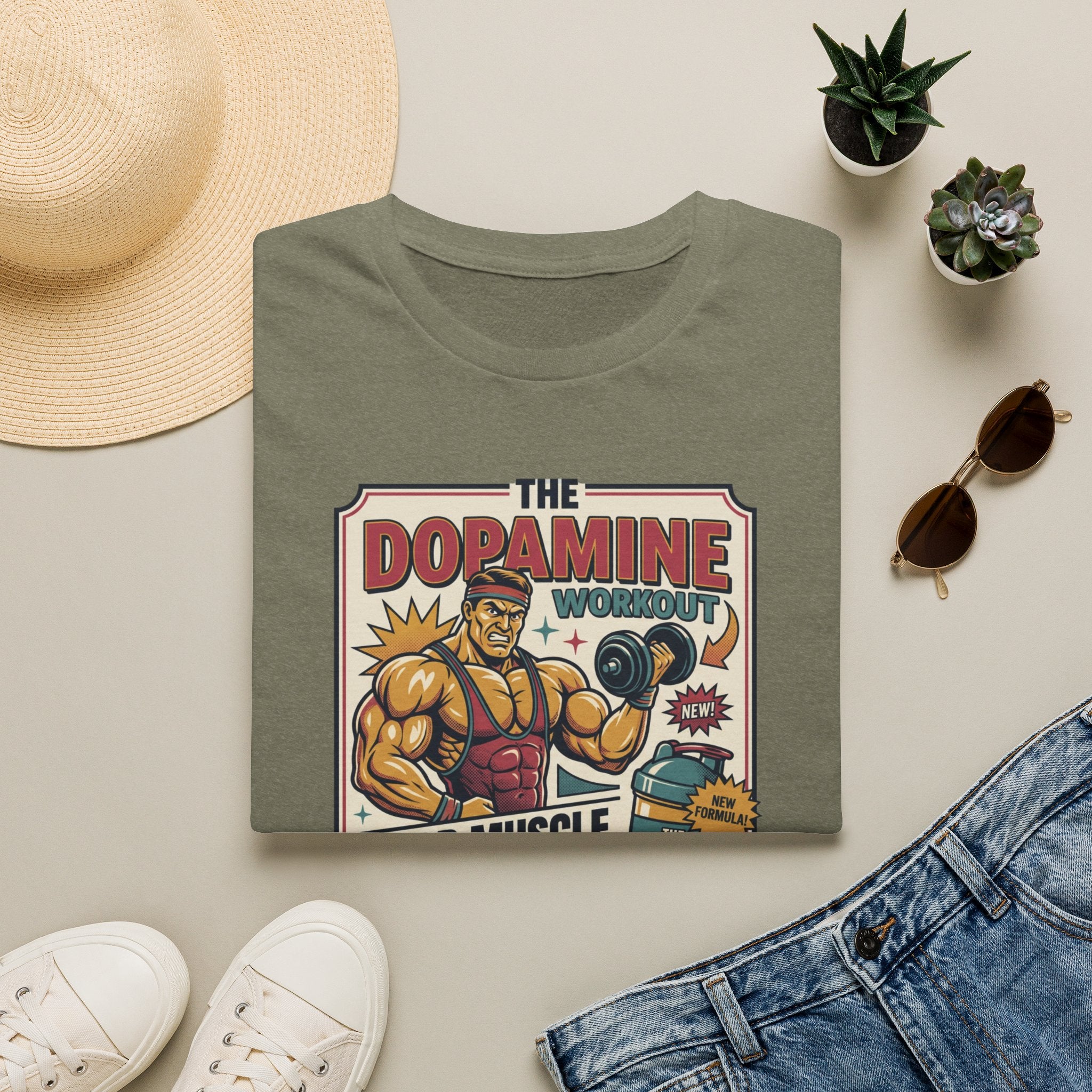 Dopamine workout - Build muscle. Build Mood T-Shirt