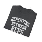 Repenting Between Reps – Bold Faith & Fitness  Tshirt