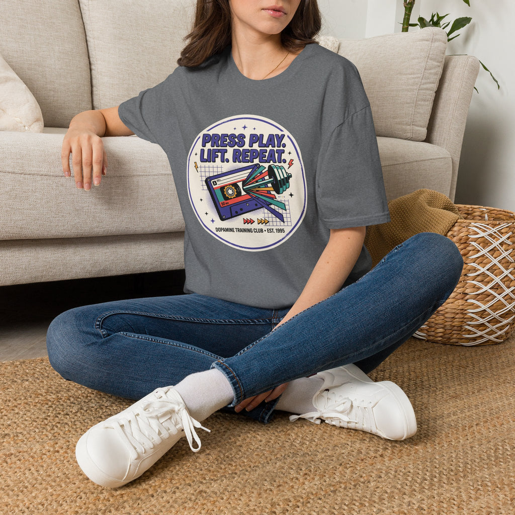 Press play. Lift. Repeat T-Shirt