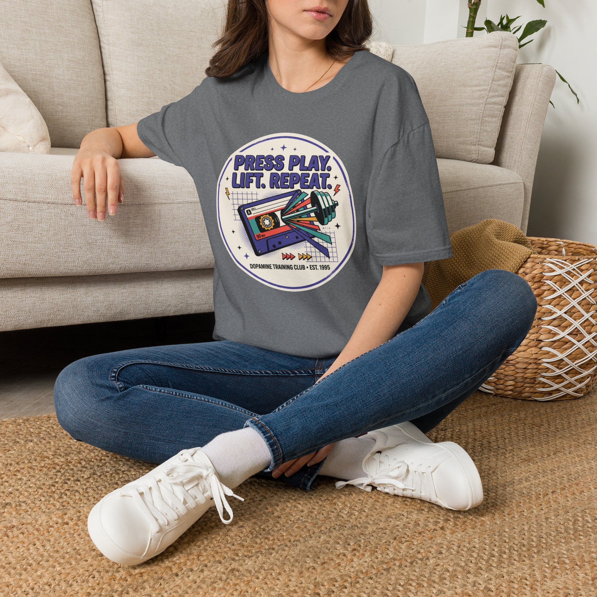 Press play. Lift. Repeat T-Shirt