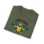 Slow Gains, Big Results – Turtle Power Edition T-Shirt