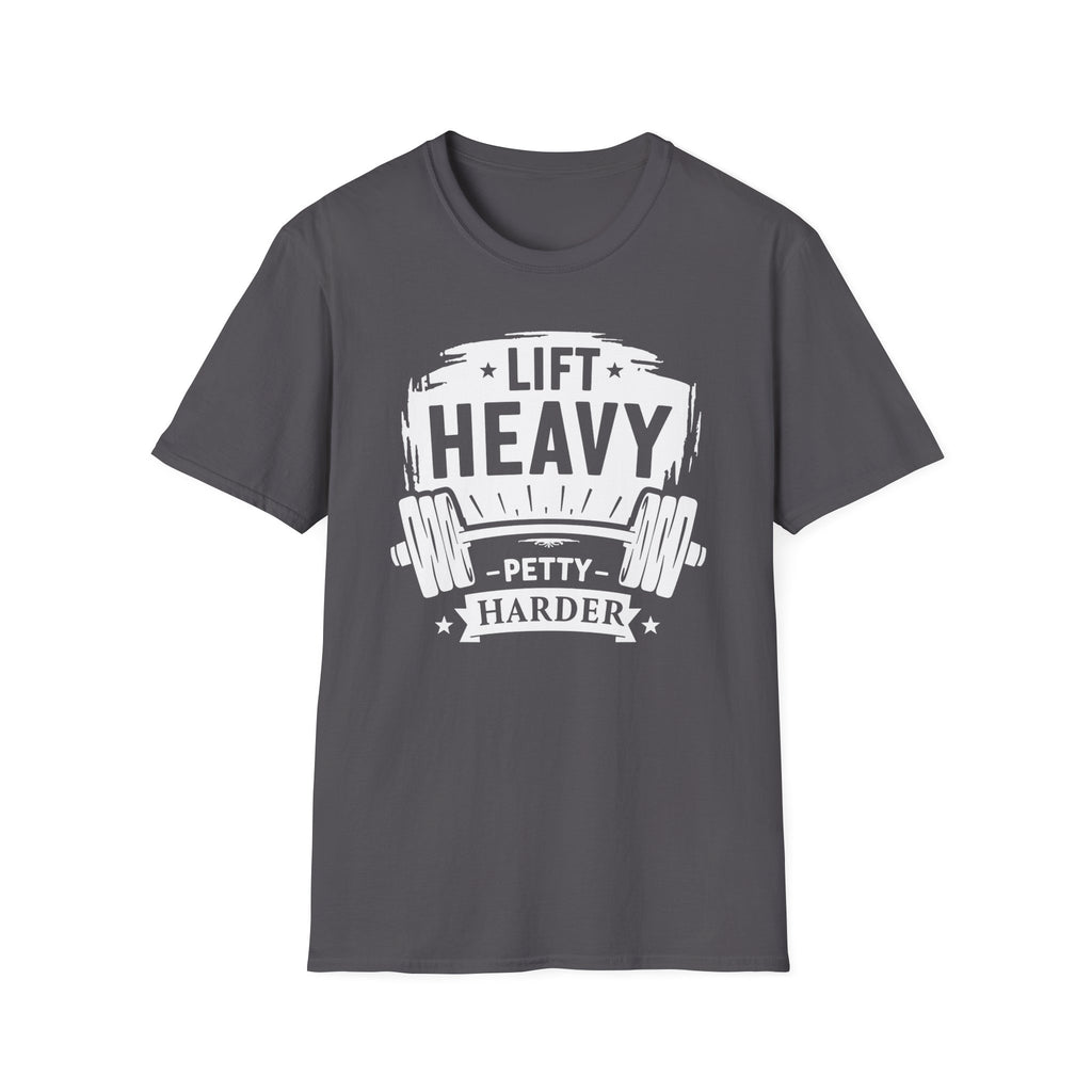 Lift Heavy, Petty Harder (Vintage Crest Edition) T-Shirt