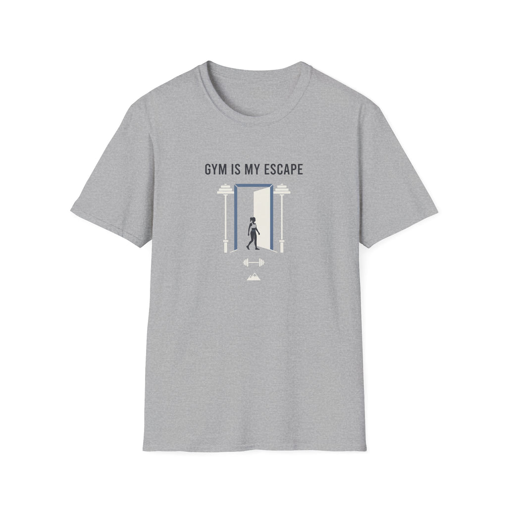 Gym is my escape - Minimalistic T-Shirt