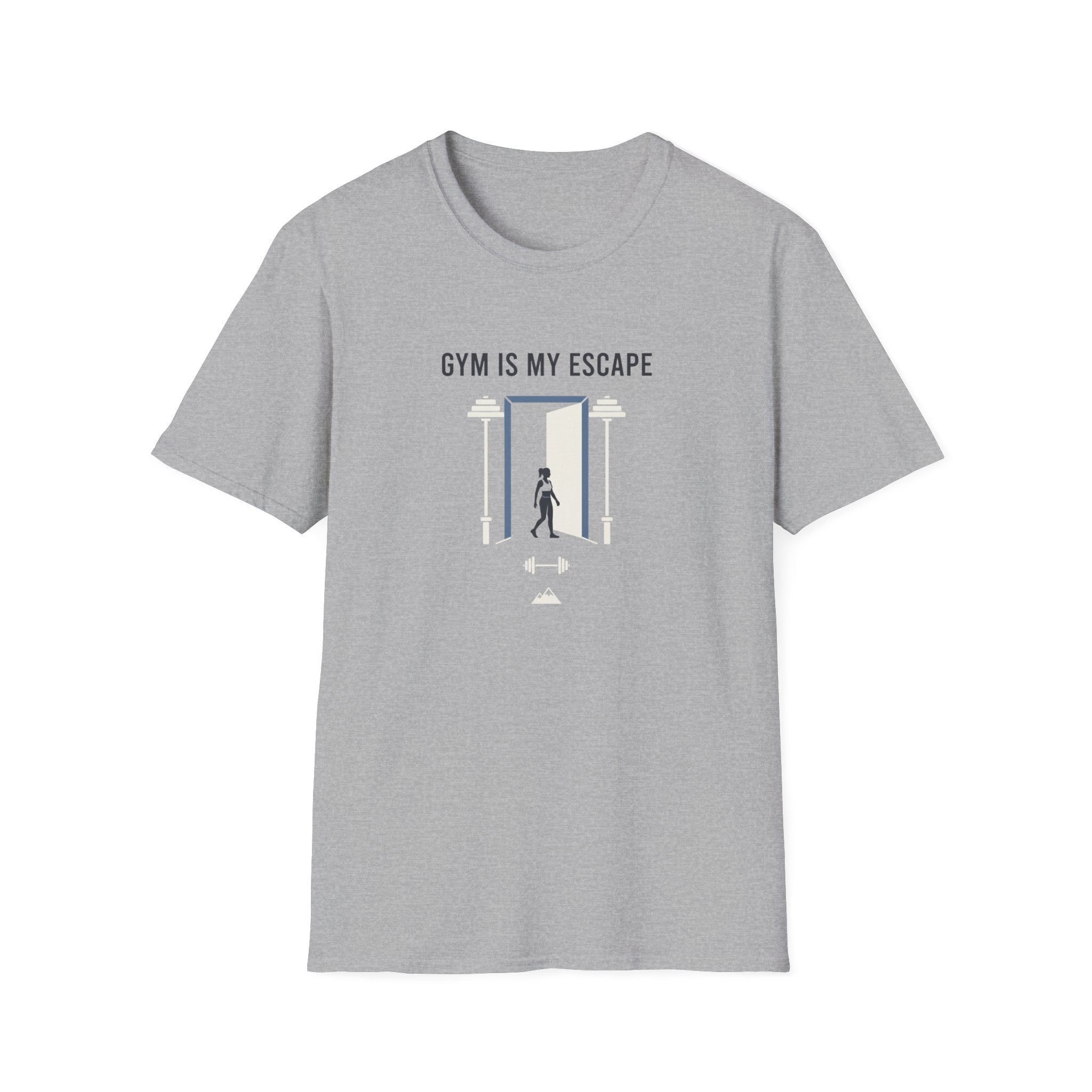 Gym is my escape - Minimalistic T-Shirt