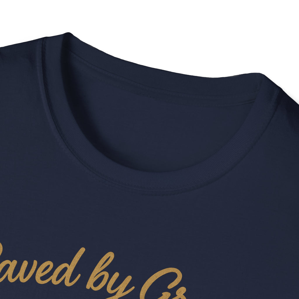 Saved by Grace, Built by Iron – Faith Meets Strength Tshirt