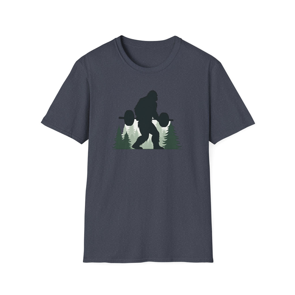 Forest Beast Mode – Bigfoot Barbell Edition T-Shirt