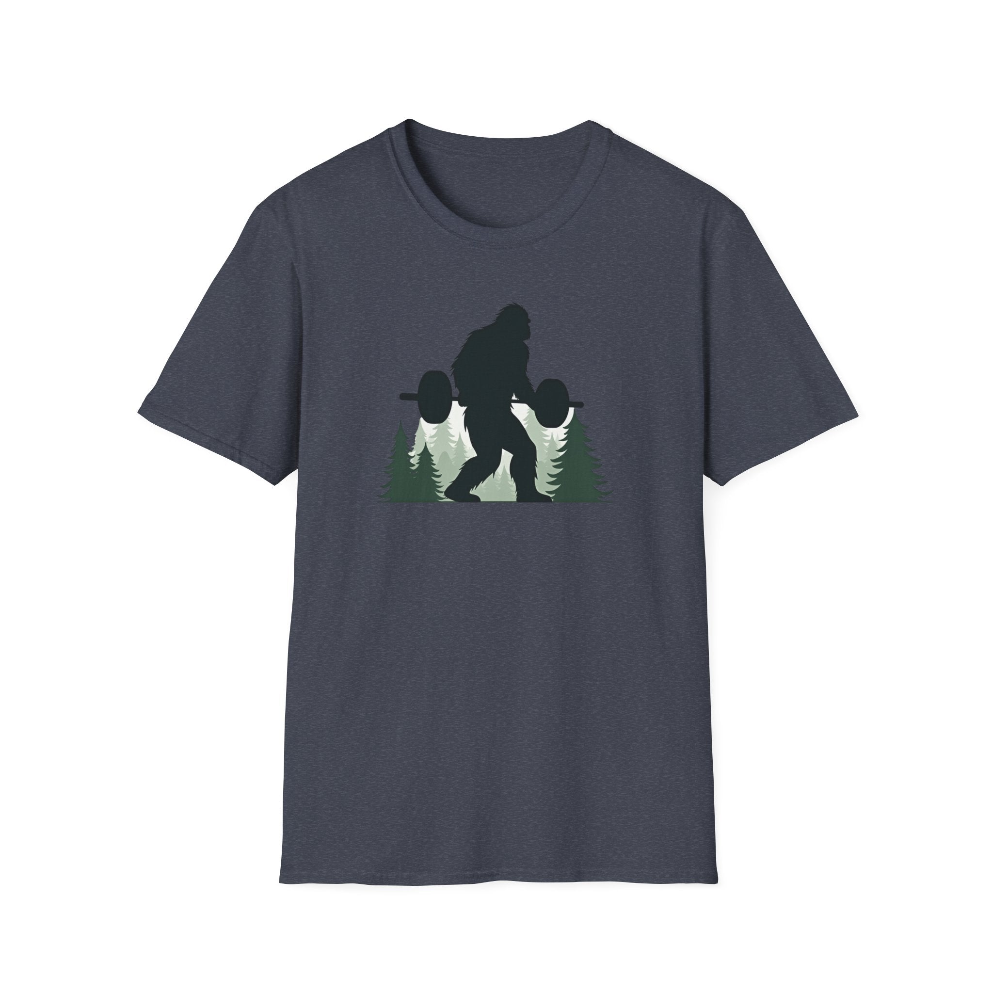 Forest Beast Mode – Bigfoot Barbell Edition T-Shirt