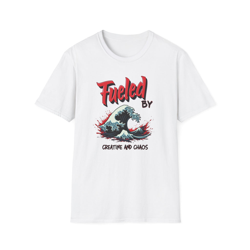 Fueled by Creatine and Chaos – Energy Wave Edition T-Shirt