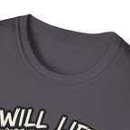 Will Lift for Whey – Monochrome Barbell Edition T-Shirt