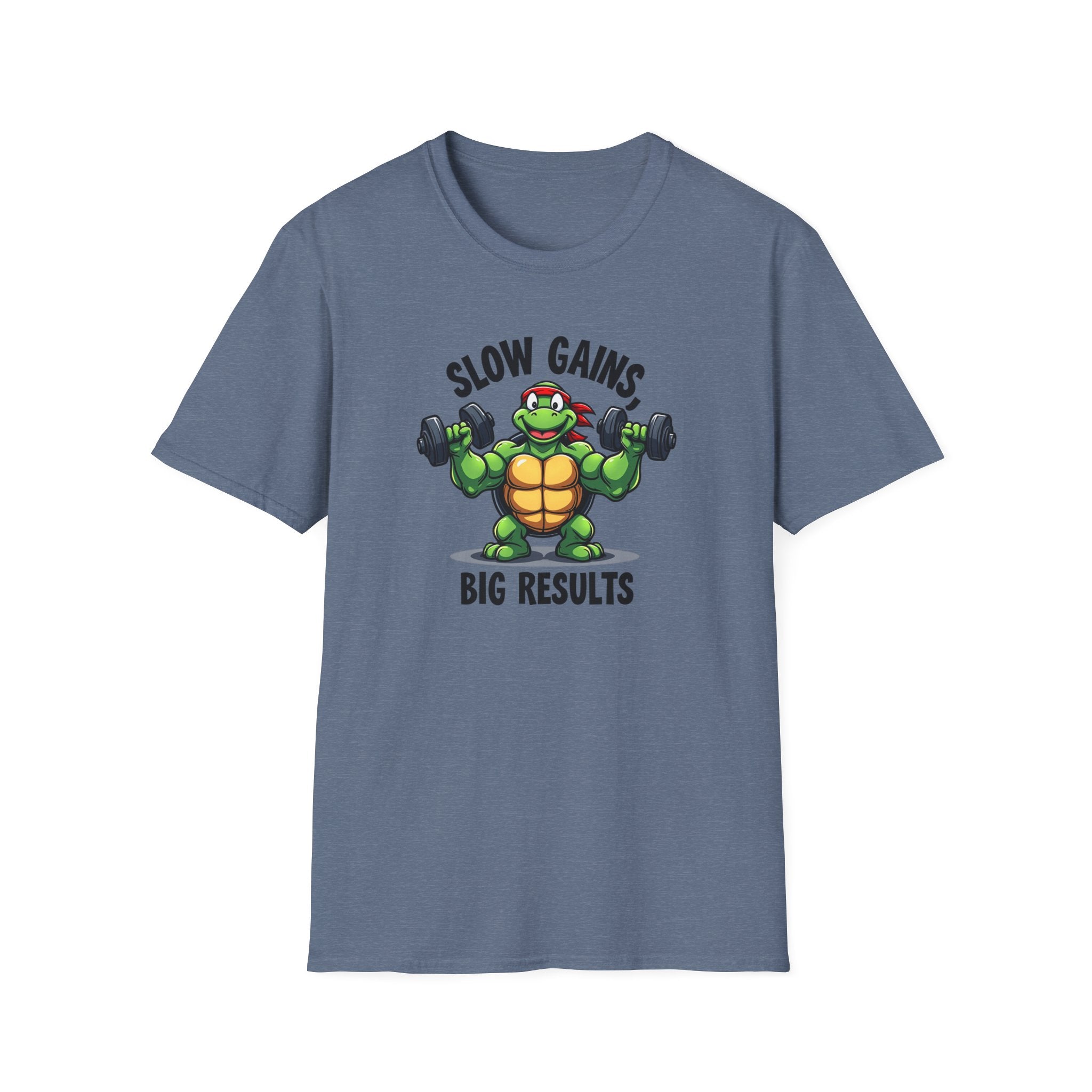 Slow Gains, Big Results – Turtle Power Edition T-Shirt