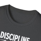 Discipline > Motivation – Barbell Edition T-Shirt