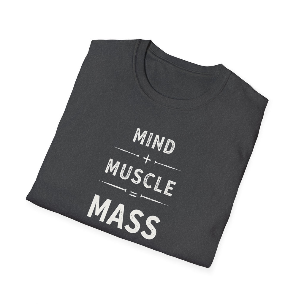 Mind + Muscle = Mass – Equation T-Shirt