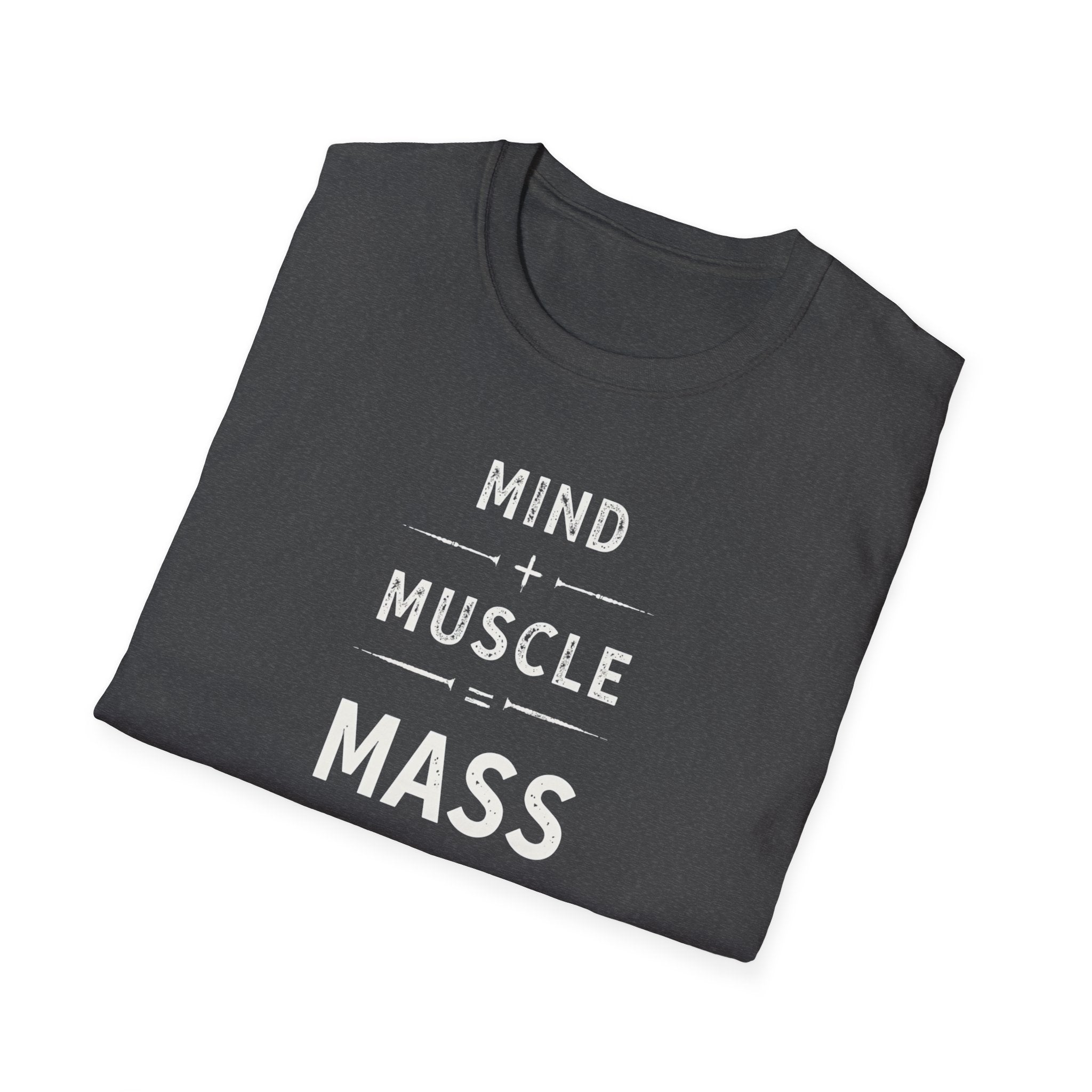Mind + Muscle = Mass – Equation T-Shirt